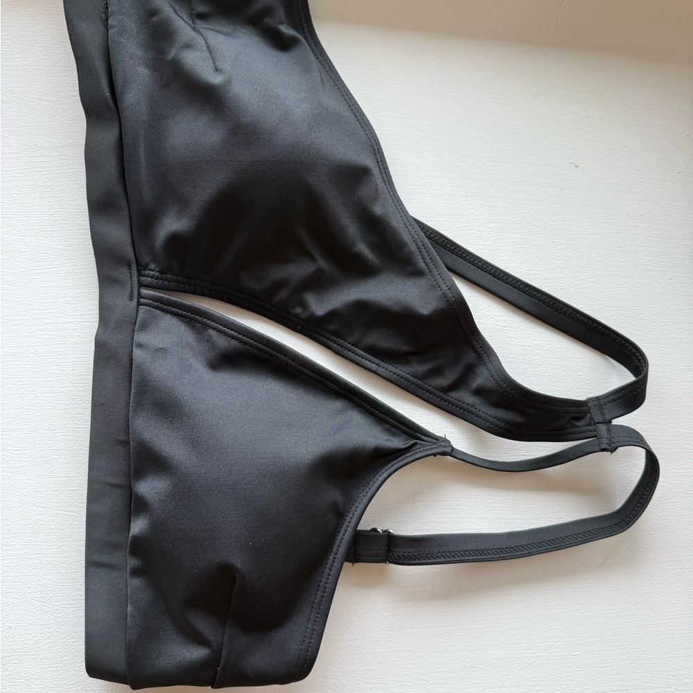 Black Asymmetrical Bikini NWOT - Picture 3 of 4